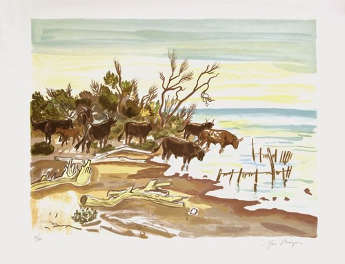 Yves brayer lithographie - brayer,