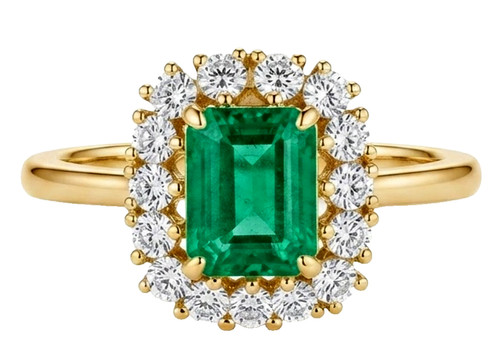Bague diamant naturel - bague, rond