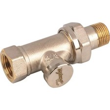 Té de réglage RLV-S Danfoss - Femelle - 3/8' - Isolation de radiateur