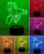 Lampe Cheval 3D Illusion