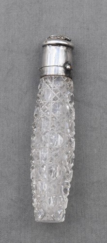 Ancien flacon sel cristal - flacon, en