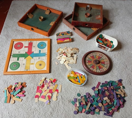 Lot jouet ancien - bois, jeu