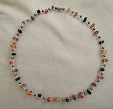 Collier Perles Argent Massif