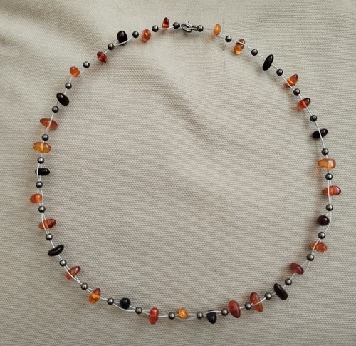 Collier perles argent massif - collier,