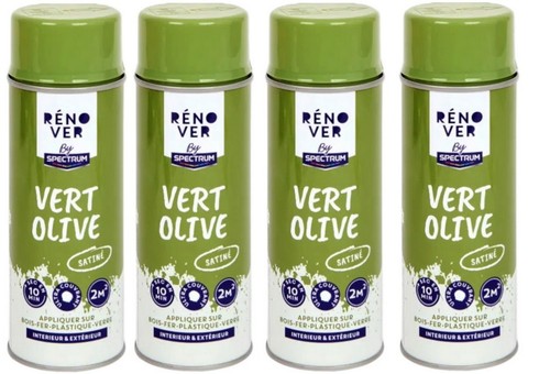 Vert olive satiné - 4, bombes
