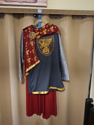 Knight costume with silver - with, and