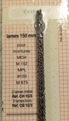 Lot lames rondes - de, 12