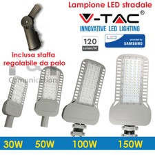 Réverbère LED Stradale 30 50 120W Avec Soutien Réglable SMD 4000K 6000K V-TAC