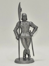 Mokarex figurine du jeu d'échec hallebardier objet prime gris f