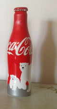 COCA COLA  BOUTEILLE ALU PLEINE 2013 OURS POLAIRE ARCTIQUE TRES BON ETAT 250 ml