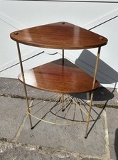 Vintage Design Scandinave Superbe Sellette Bout Canapé D’époque 1960
