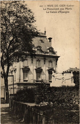 Cpa rive gier - cpa, monument