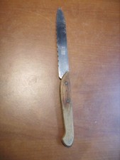 Couteau de service ancien Véritable Sabatier en Inox et bois mesurant 23 cm