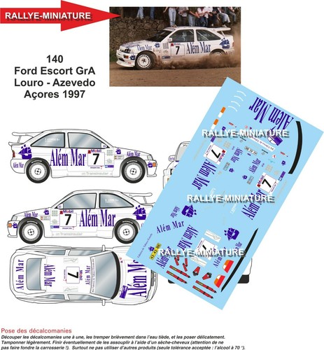 Decals ref 0140 escort - 1/18,