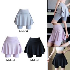 Jupe de tennis, vêtements de sport, jupes-shorts golf, yoga, taille haute