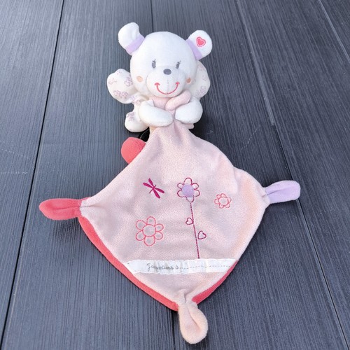 Doudou ours papillon mouchoir