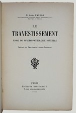 MASSON. Le travestissement