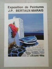 Affiche Exposition Peintre J.P BERTAUX-MARAIS