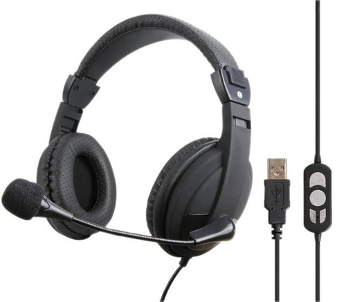Casque stéréo usb avec - avec, micro