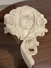 Ancienne console murale/Jardinière en Plâtre ?art nouveau ?40x40 Cm