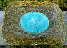 ANCIEN PLAT DÉCORATIF VILLEROY & BOCH V&B DECOR OISEAUX