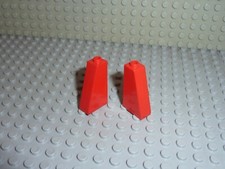 2 x LEGO red slope brick 4460