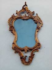 Miroir En Bois Sculpté Doré