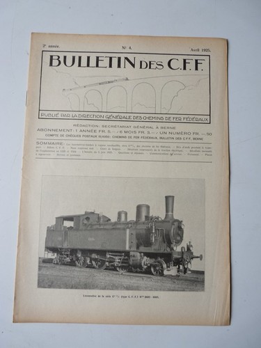 Bulletin des cff avril - n°4,
