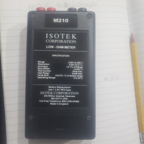 Isotek m210 minilohmeter - isotek,