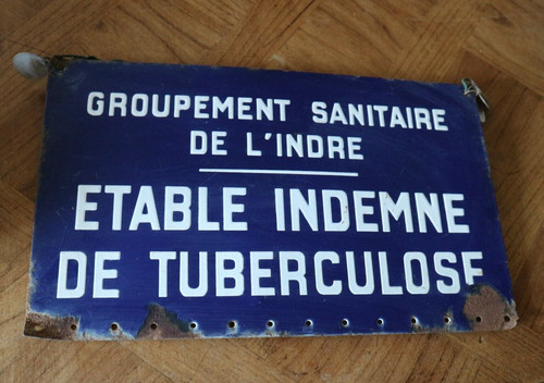 Ancienne plaque tole - , emaillée