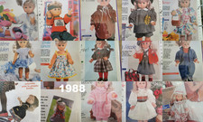 PATRONS POUPEES MODES & TRAVAUX  M.FRANCOISE J.MICHEL & MICHEL ANNEE 1988