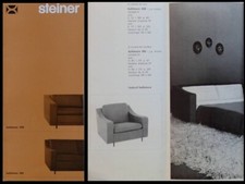 BROCHURE ET NOTICE STEINER,CANAPES BALTIMORE 190 et 200, JOSEPH-ANDRE MOTTE 1965