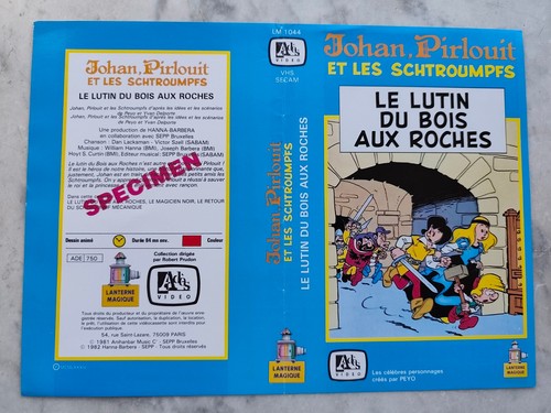 Vhs schtroumpfs smurfs johan - vhs,