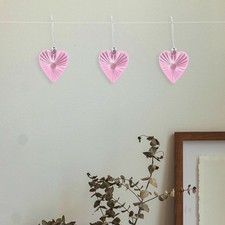  6 Pcs Coeur A Suspendre Décoration De Forme Du Cœur Ornement La Saint-Valentin