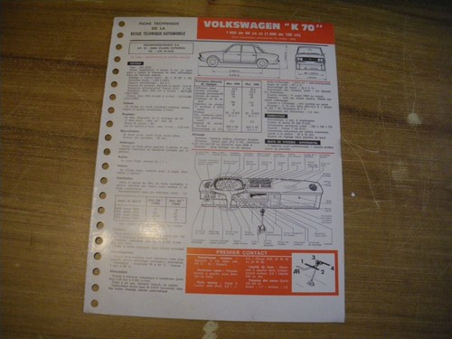 Fiche technique volkswagen - fiche,