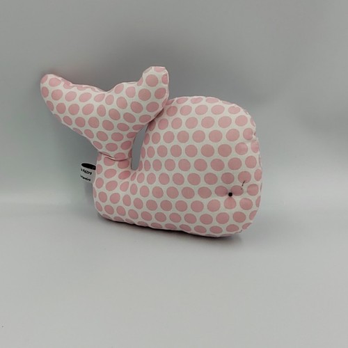 Doudou baleine rose blanche