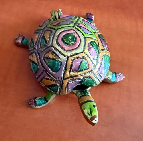 Tortue laiton mosaïque - laiton/,