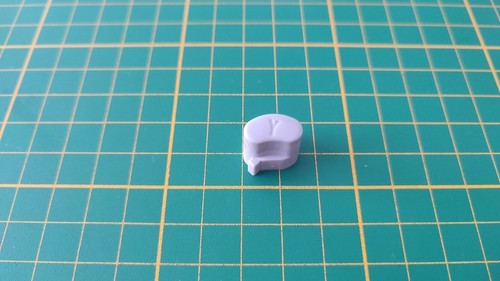 Bouton gris pièce - bouton, y
