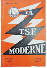 LA TSF MODERNE N°104 Mars 1929  Ondes très courtes - Lampes françaises - QRK
