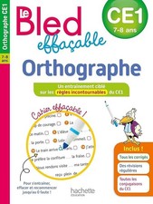 Le BLED Effaçable Orthographe CE1 - Couque, Claude