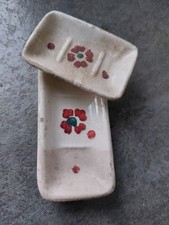 ANCIEN SERVICE DE TOILETTE MAISON DE POUPEE  PORTE SAVON ET BROSSE JOUETS 1900 '