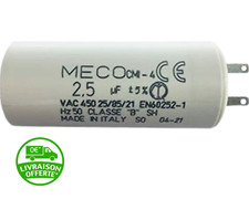 Condensateur de 2.5 uF (µF) pour moteur SOMFY ou SIMU de volet roulant ou store