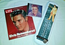 Elvis Presley collection - CD, Thermometer and Paperback Book