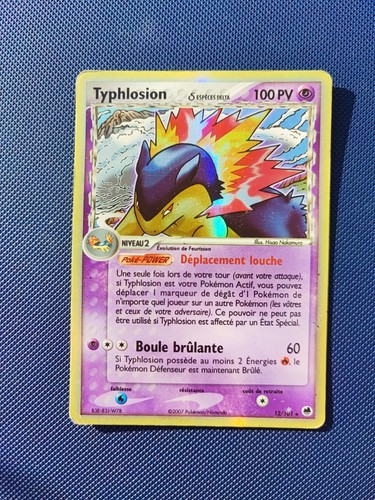 Carte pokémon typhlosion - carte,