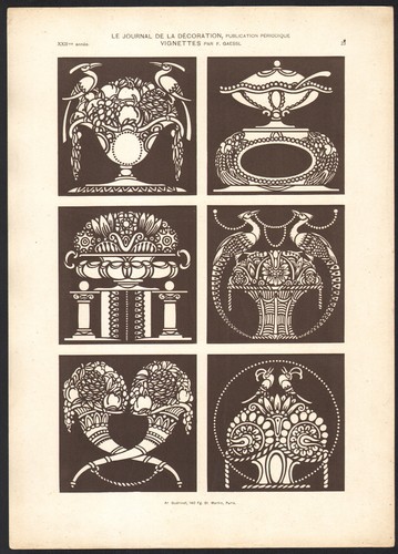 1910 lithographie vignettes - 1910,
