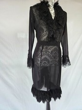 Agent Provocateur robe Morrigan Sheer noir taille 3 ou FR36/38