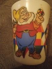 4 Verres  Blanche Neige Les 7 Nains  101 Dalmatiens Disney Arcopal Vintage 