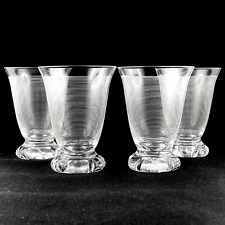 4 VERRES À PIED en Cristal