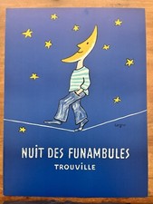 Affiche originale « Nuit des funambules » - 1985 - Savignac