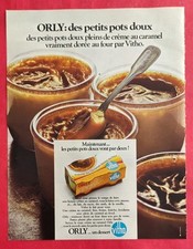 PUBLICITE PRESSE: Aliment Crême Dessert au caramel ORLY de VITHO  1970